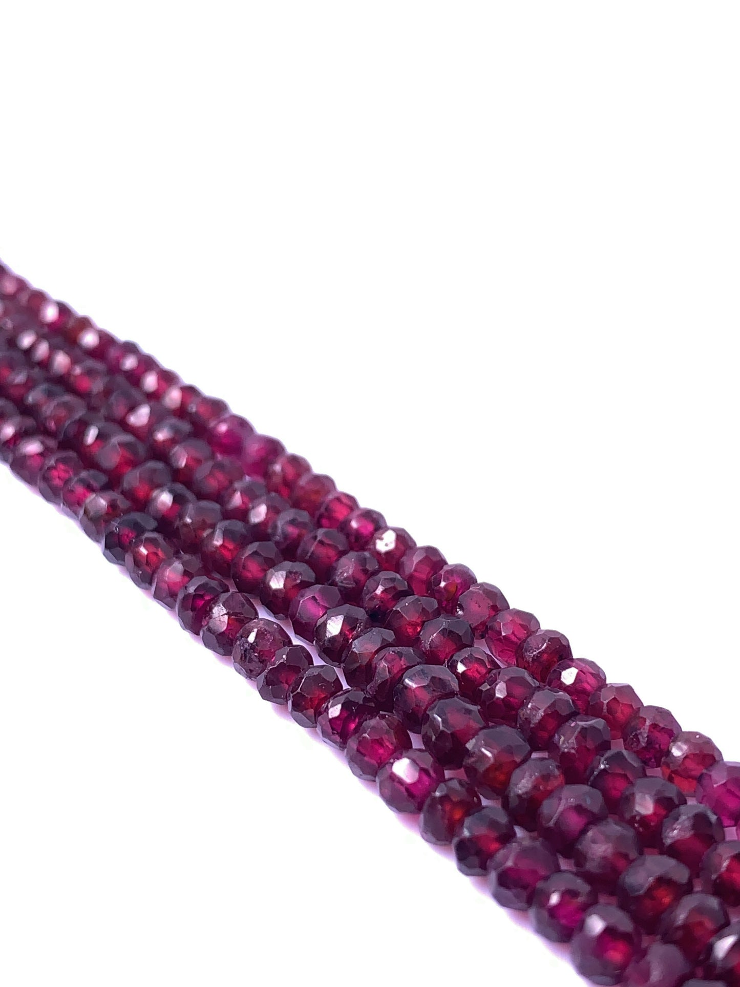 Classical fac. bead necklace, cqi, dark colour, without clasp