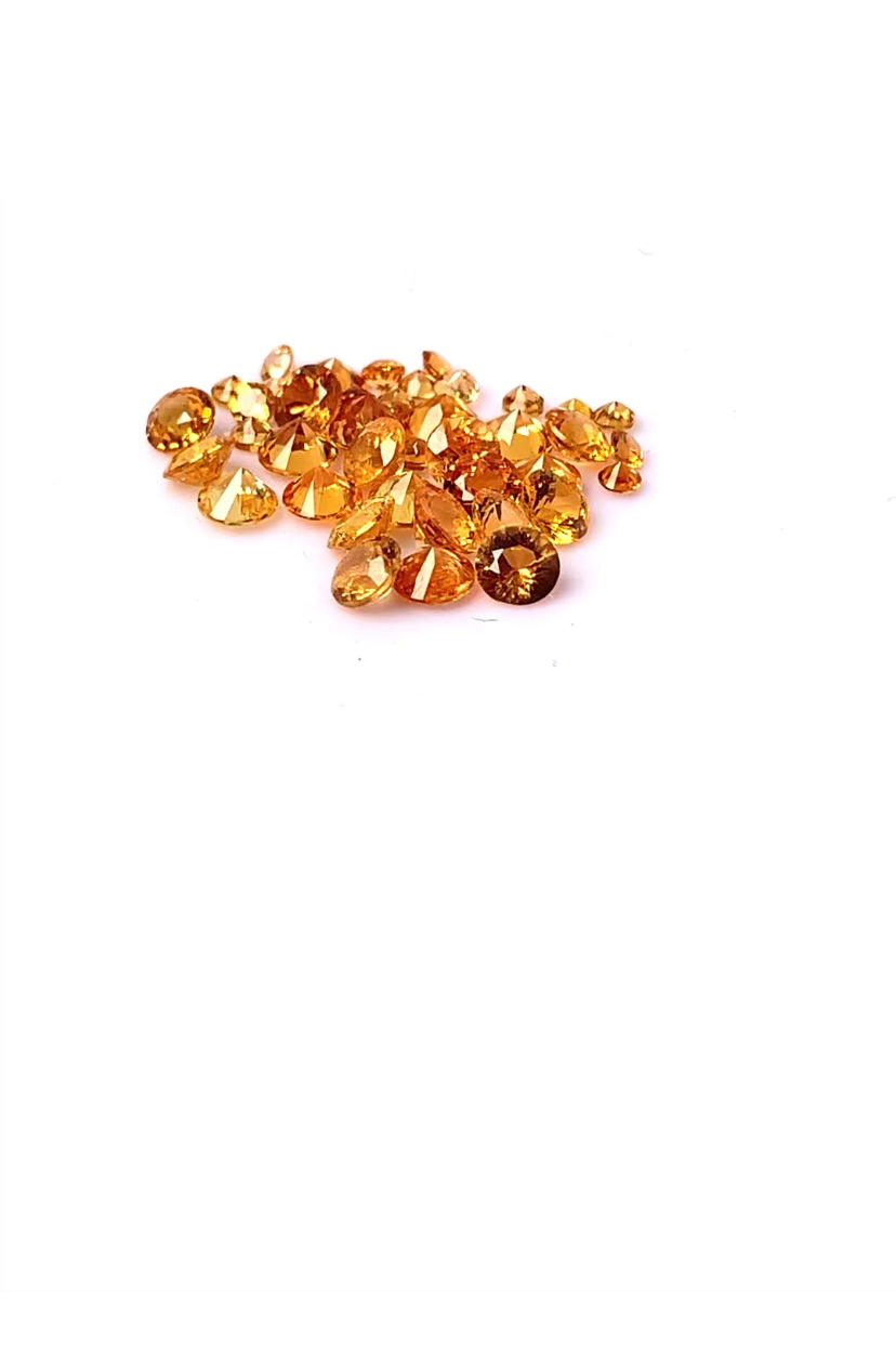 Garnet Colour Wheel Melee Sizes Mandarin Garnet