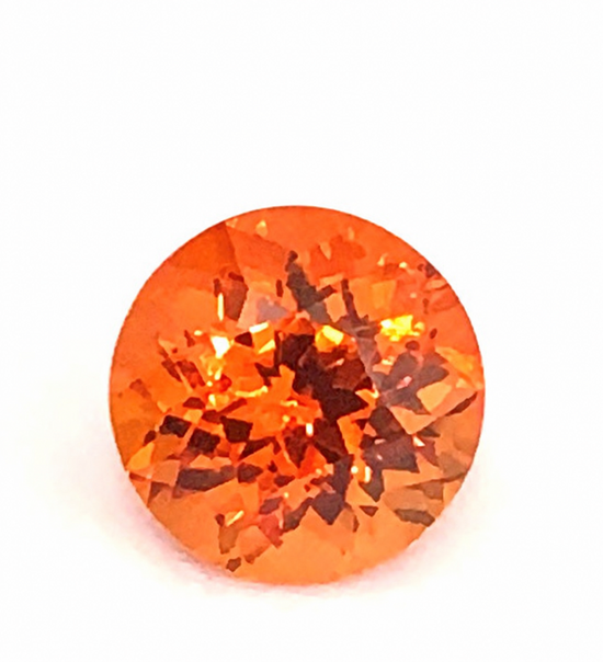 Mandarin Granat rund – Reflex bearbeitet