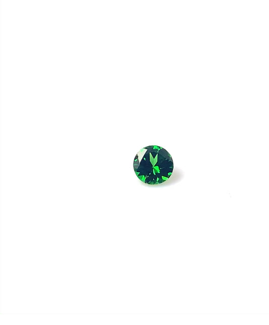 Tsavolite garnet fac. round