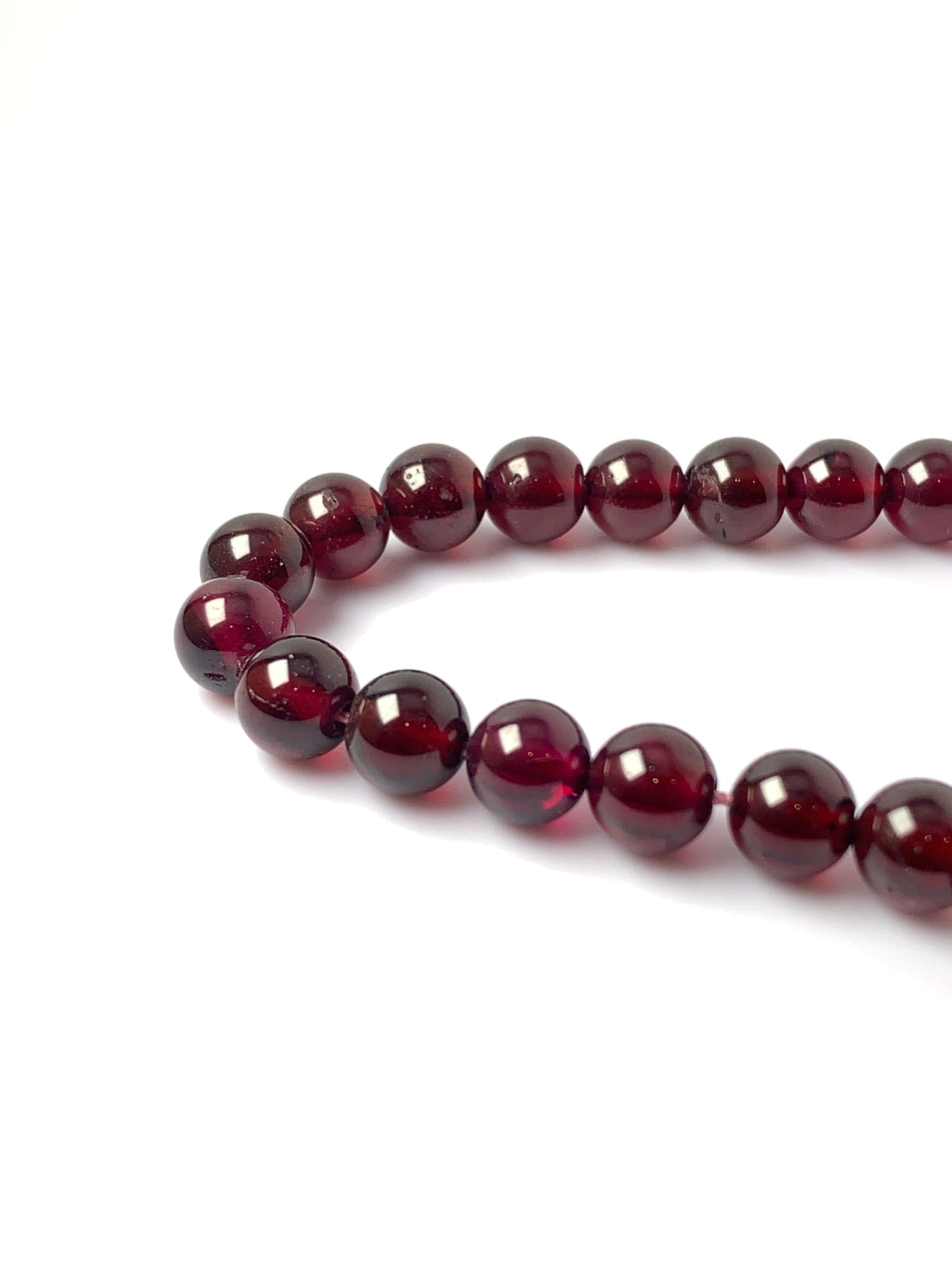 Garnet bead strands, standard quality cqi, without clasp